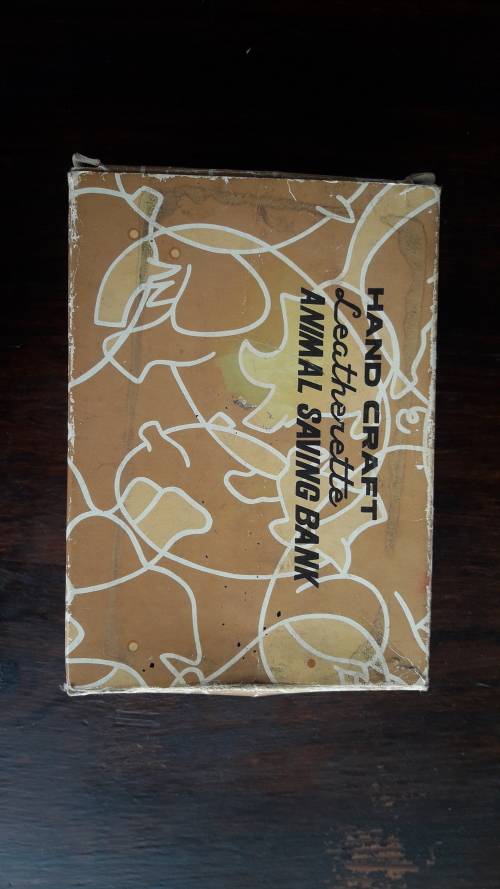 Hand Craft Leatherette Animal Savings Bank