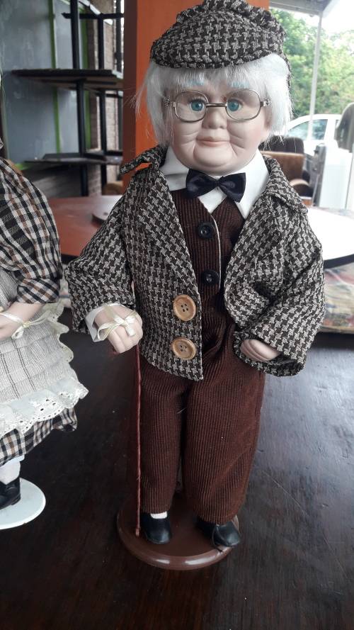 Grandpa and Grandma Porcelain Dolls
