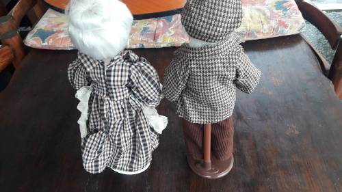 Grandpa and Grandma Porcelain Dolls