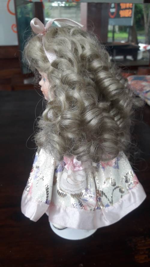 Pretty Pink Dress Porcelain Doll