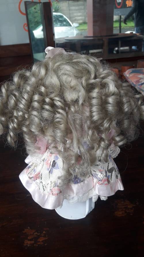 Pretty Pink Dress Porcelain Doll