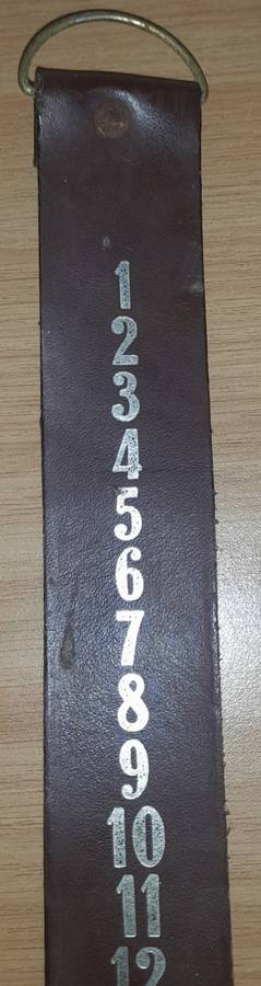 Leather Strap Calendar And Thermometer-Wall Hanging Calendar W/Slider