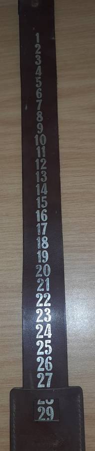 Leather Strap Calendar And Thermometer-Wall Hanging Calendar W/Slider