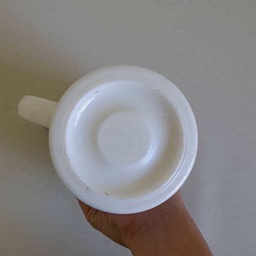 Original BMF Bierseidel German Beer Stein White Milk Glass Horoscope Design