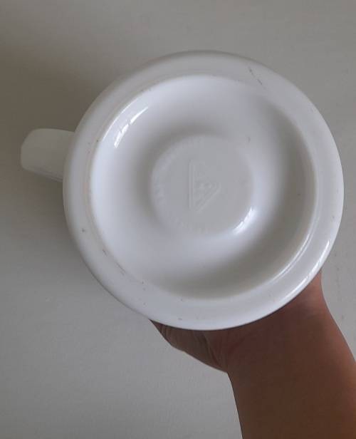 Original BMF Bierseidel Regimental German Milk Glass Pewter Lidded Beer Stein