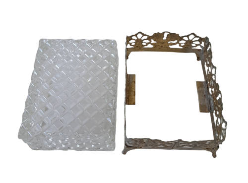 Glass Jewelry Box on Stand