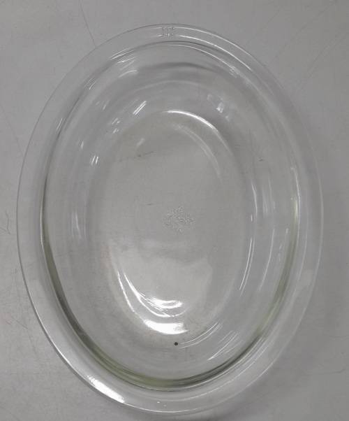 Vintage JAJ 291 Pyrex Glass Oval Pie Dish
