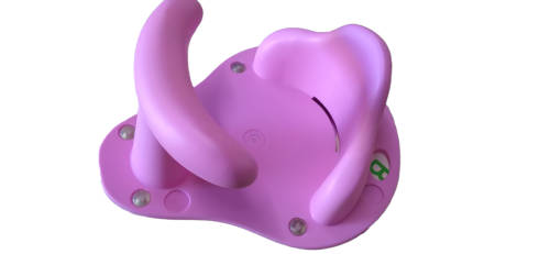 Baby Go Bath Seat and Mat - Pink 6M+