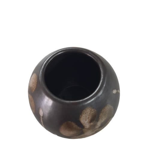 Brown Round Bud Vase
