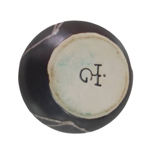 Brown Round Bud Vase