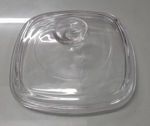 Vintage Square Pyrex Clear Glass Lid A-7-C Replacement