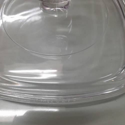 Vintage Square Pyrex Clear Glass Lid A-7-C Replacement