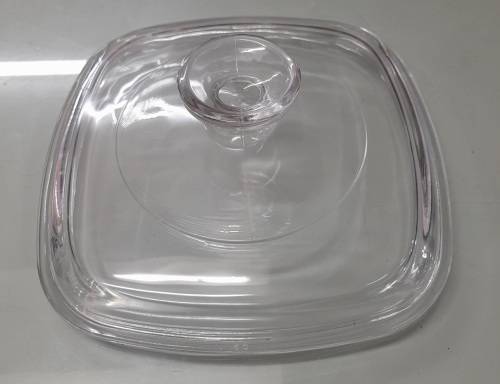 Vintage Square Pyrex Clear Glass Lid A-7-C Replacement