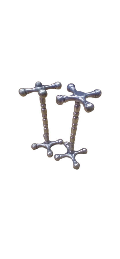 2 x Vintage Silver Plated Knife Rests