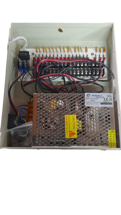 PWS 12V DC 18ch 10A Power Supply Box for CCTV Security Cameras, Fused 10 Amp