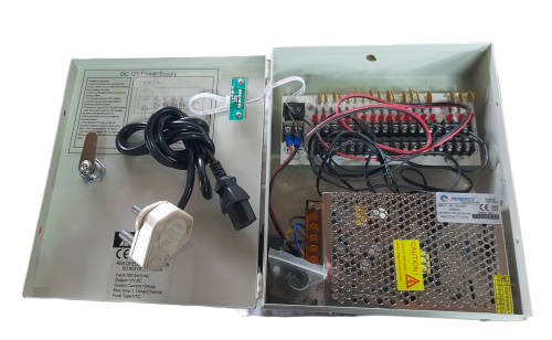 PWS 12V DC 18ch 10A Power Supply Box for CCTV Security Cameras, Fused 10 Amp