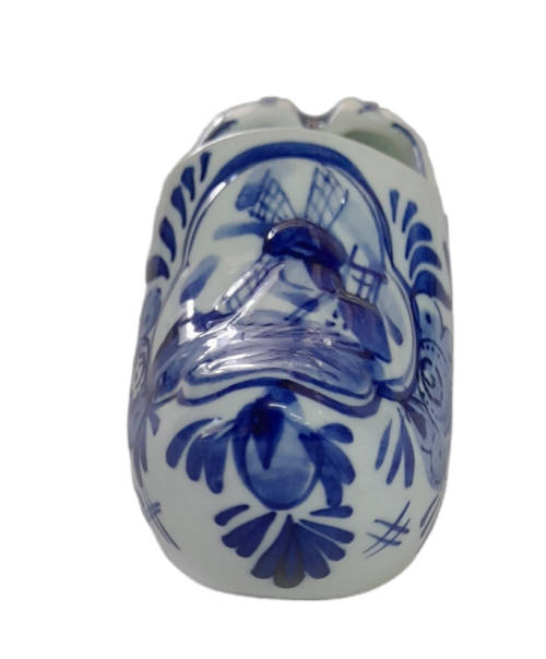 Vintage Delft Porcelain Dutch Shoe Ashtray Hand Painted