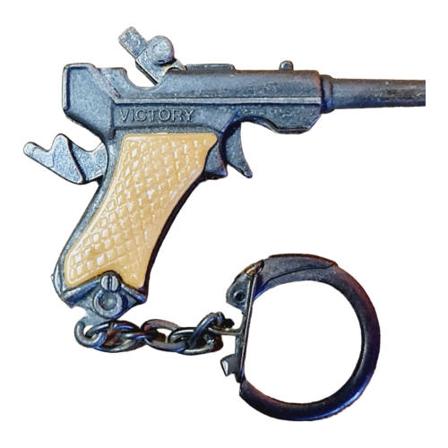 VINTAGE MAUSER MINI CAP GUN DIE CAST KEY CHAIN PISTOL RING KEYCHAIN