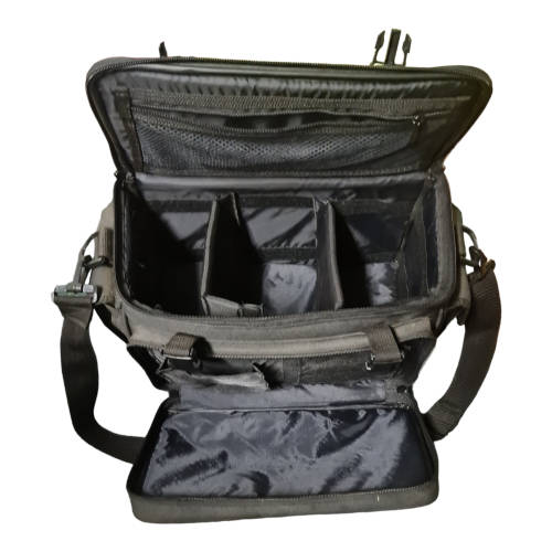 Amigo video camera bag and Panasonic NV-S600EN video recorder (sold as spares)