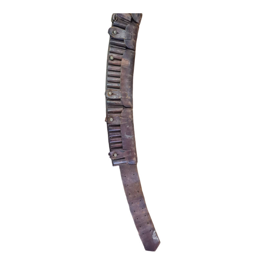 Boer War British Army leather bandolier / belt