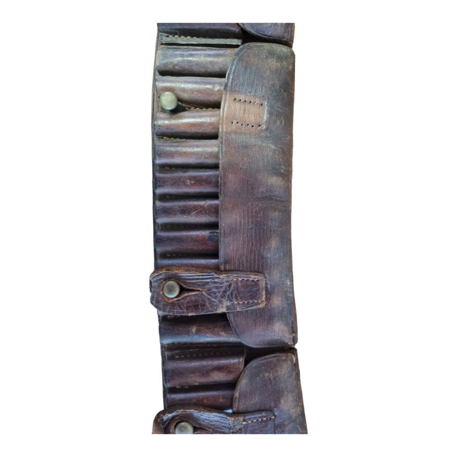 Boer War British Army leather bandolier / belt
