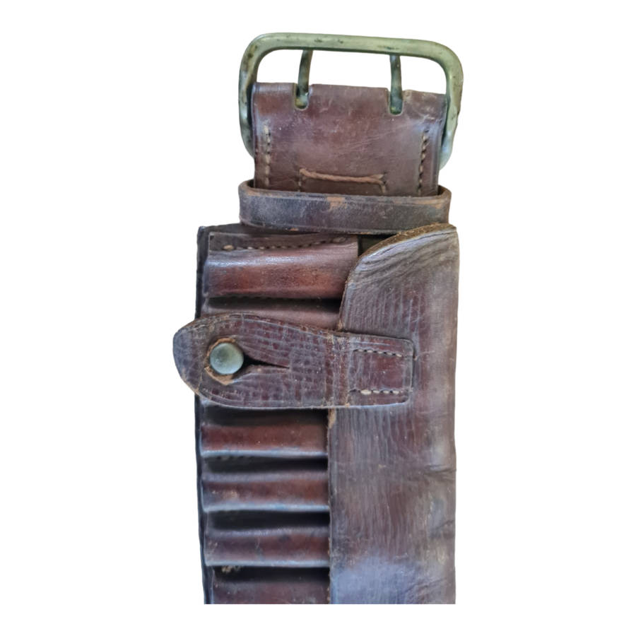 Boer War British Army leather bandolier / belt