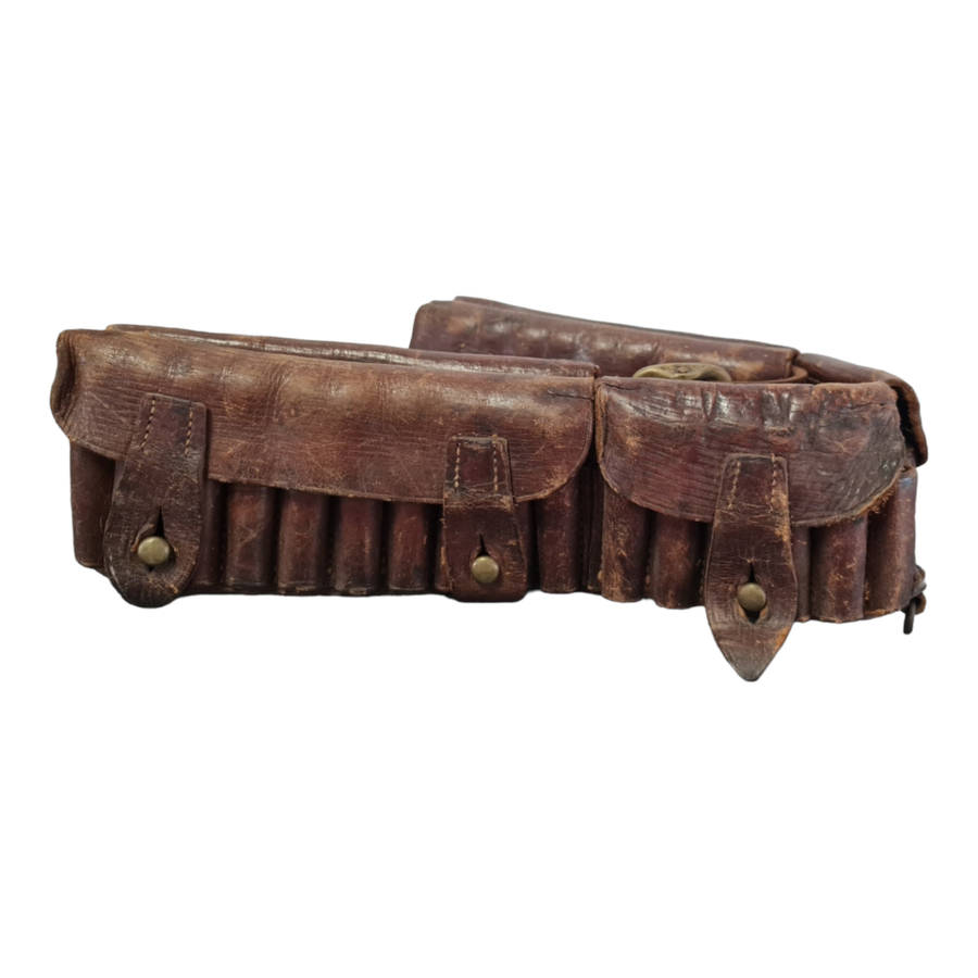 Boer War British Army leather bandolier / belt