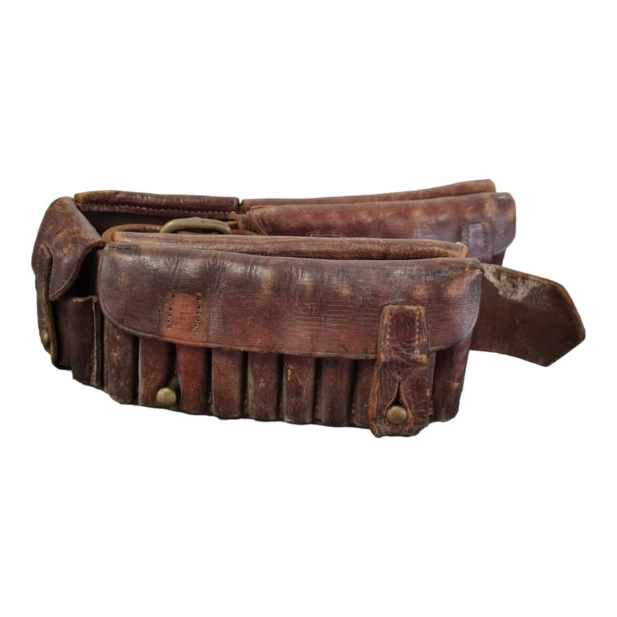 Boer War British Army leather bandolier / belt
