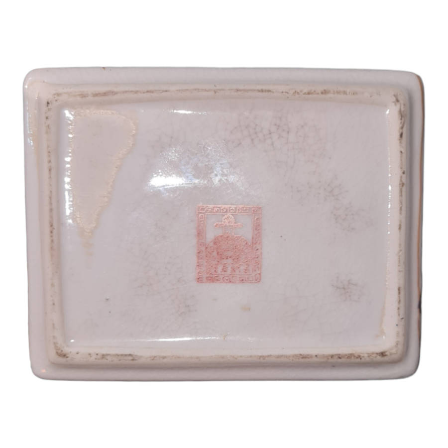 Vintage jewelry box ceramic