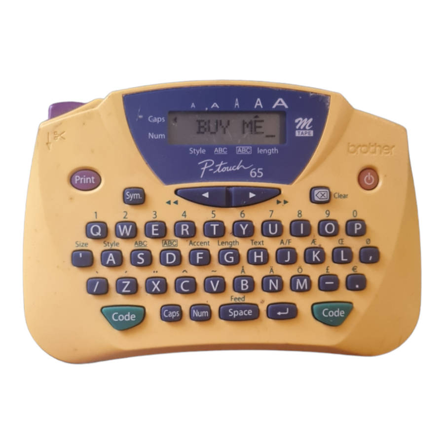 Brother P-Touch 65 label printer