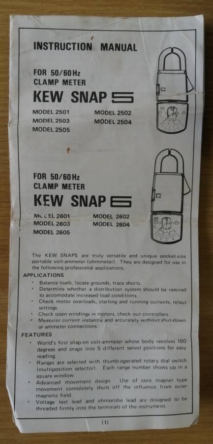 Kew Snap 6 Electrical Meter