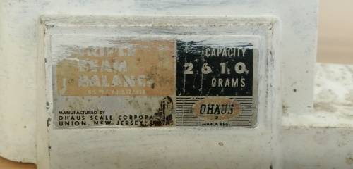 Vintage Ohaus Triple Beam Balance Scale