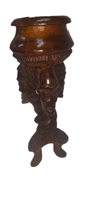 Handcrafted African  Wooden  Ashtray