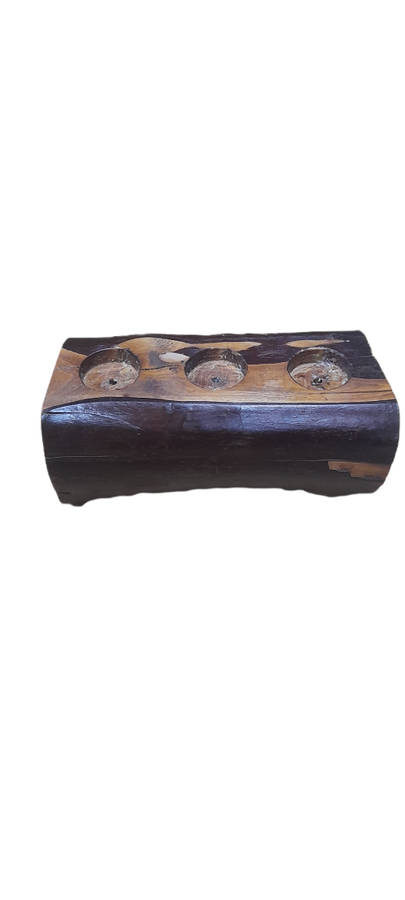 Handcrafted Wood Candle Holder