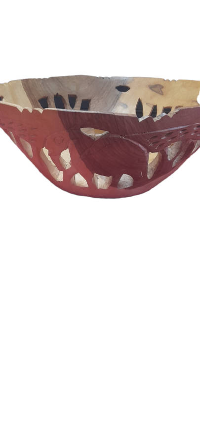 Handcrafted Wood Fruit Bowl