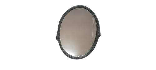 Wooden Frame Oval Mirror