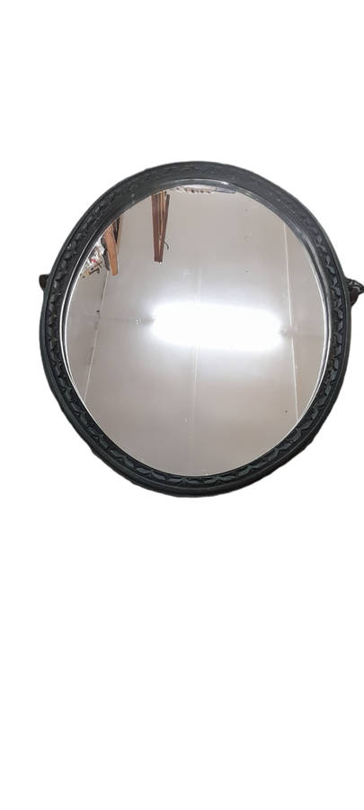 Wooden Frame Oval Mirror