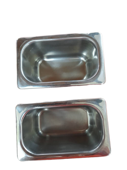 NSF Sunnex 18-8 Stainless Steel Food Containers x 2