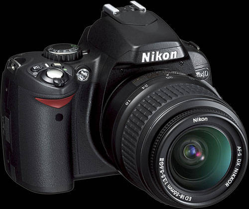 Nikon D40 Digital Camera + Nikon 18-55mm + 4GB Memory Card + Bag  Excellent Condition