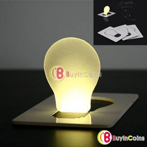 Portable Pocket LED Card Light Lamp Put in Purse Wallet