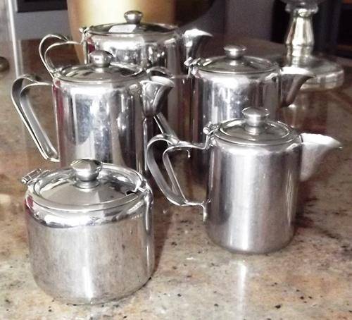 CLASSIC 5-PIECE STAINLESS COFFEE & TEA SET (A1137/KF)