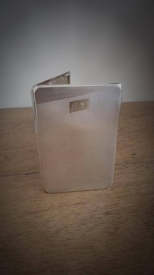 HEAVY STERLING SILVER CIGARETTE CASE [193.8 grams] - HALLMARKED