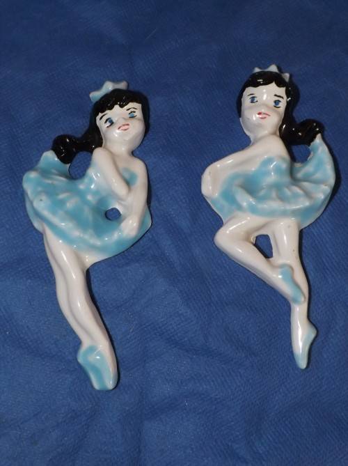 Lovely 1960's Kitch Porcelain Dancers - To be Found in Granny's Display Cabinet!