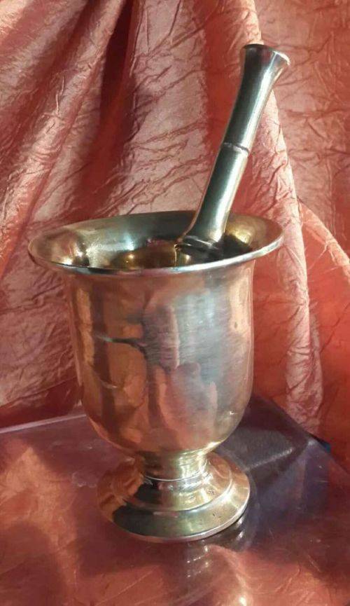 Solid Brass Mortar and Pestle - 9 cm - Cup Only.