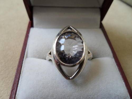Stunning Amythyst Set In Sterling Silver.