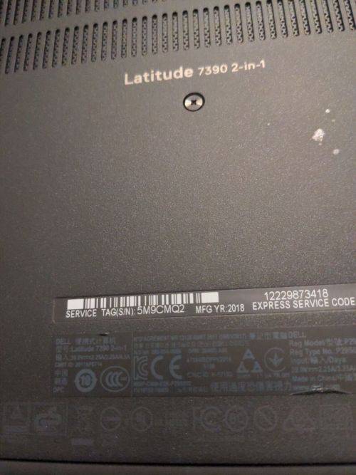 Dell Latitude - 7390 - 2 in 1 - Touch Screen - i5 8th Gen - 8GB Ram - 512SSD - Excellent Condition