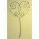 Large heart hook with curly detail - lovely addition to your garden wall - hang your water pitcher!