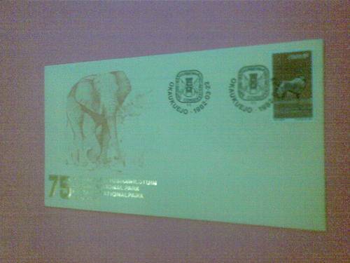 LIMITED EDITION##--Commemorative Cover-#75 years : SWA Etosha National Park- the  only 1 on BOB