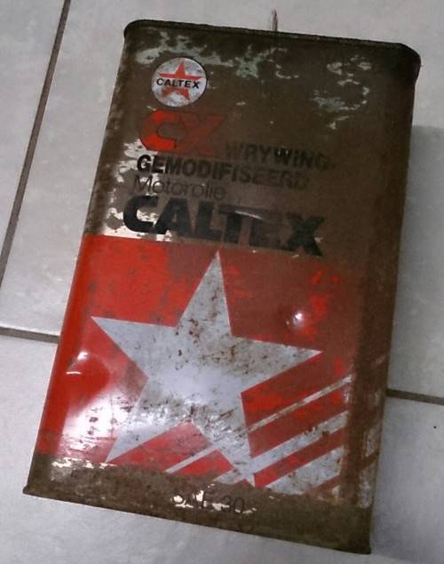 Old Caltex CX Gemodifiseerde Motorolie 5l Still Sealed!