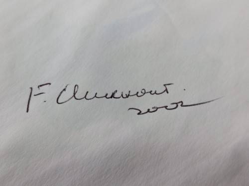 Frans Claerhout - Donkey - Mixed media on paper 42cm x 30cm with COA